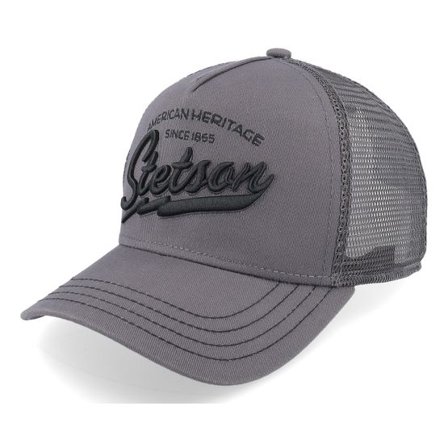 Stetson - Grå trucker Keps - Kids American Heritage Classic Grey Trucker @ Hatstore