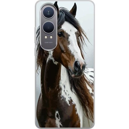 Kompatibel Mobilcover til OnePlus Nord CE4 Lite Hest Dyrsmotiv Grafisk Design Natur Kraftfuldt Motiv Populært Vægkunst Dyretema Ridning