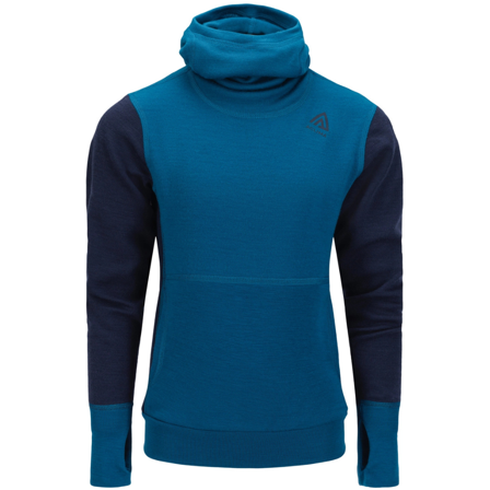 Aclima Warmwool Hoodsweater Kids Corsair/Navy Blazer