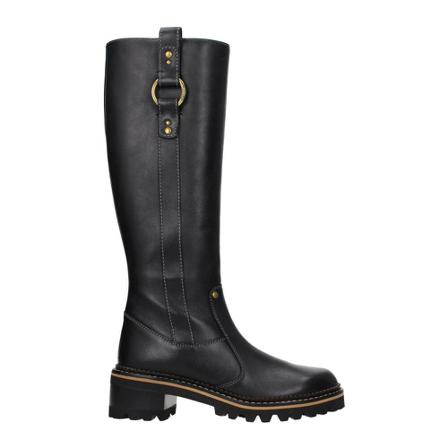 See by Chloé Laarzen Leather , Zwart , Dames , Maat: 37 EU Laarzen