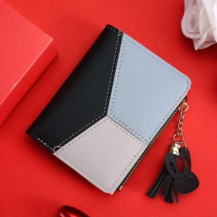 Kort lommebok pengeveske BLÅ