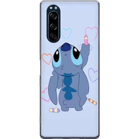 Sony Xperia 5 Genomskinligt Skal Stitch rita