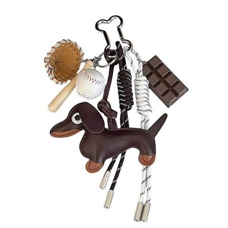 Iøjnefaldende Designs Retro Gravhund Nøglering Charm Vedhæng Fint Håndværk i Bærbare Designs Daglig Casual Brug