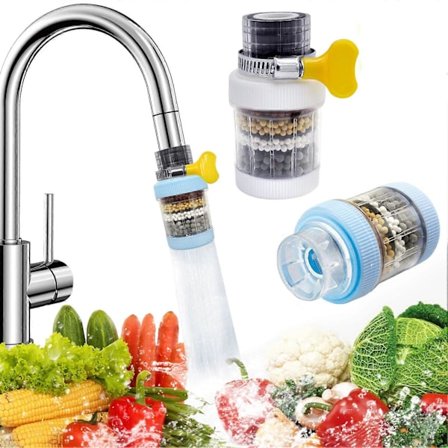 Vandhane Vandfilter, Uooker 2 stk. Aktiveret Kul Køkkenhane Filter, Fjerner Klor Fluorid Tungmetaller Hårdt Vand