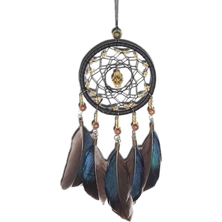 Fjærdrakt drømmefanger, håndvevd drømmefanger, håndlaget kreativ drømmefanger, brukt til bilpynt, hjemmedekorasjon