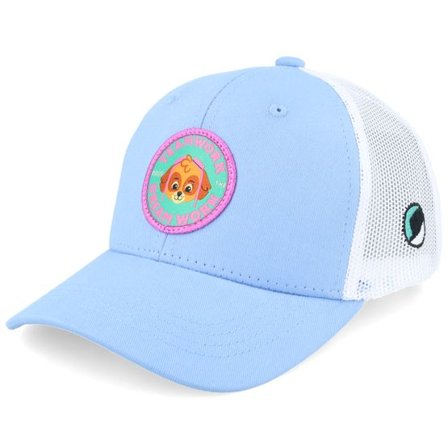 PAW Patrol - Blå trucker Keps - Kids Skye Teamwork Light Blue/White Trucker @ Hatstore