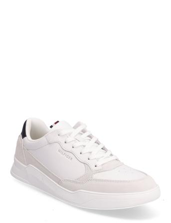 Elevated Cupsole Leather Mix Lave Sneakers Hvit Tommy Hilfiger*Betinget Tilbud