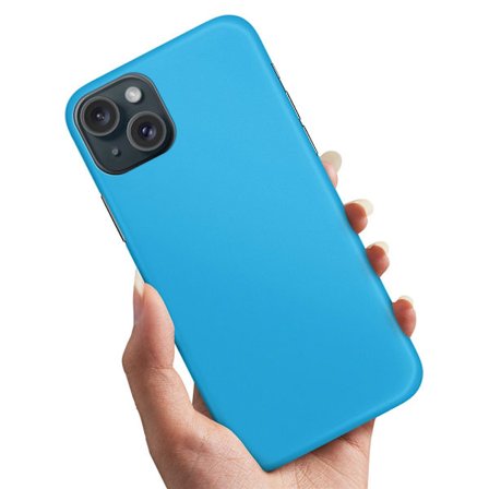 iPhone 15 Plus - Skal/Mobilskal Ljusblå