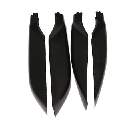 4X Svart Silver Takräckesskydd Rail Ändskydd för Toyota LAND CRUISER PRADO 150 LC150