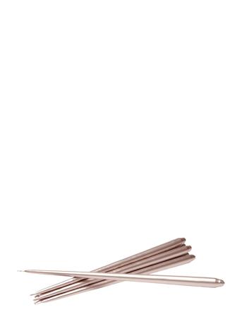 Stoff Taper Candles By Ester & Erik 6-Pack Home Decoration Candles Pillar Candles Gull STOFF Nagel*Betinget Tilbud