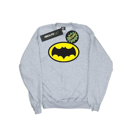 DC Comics Herr Batman TV-serie logotyp tröja L Sports Grey