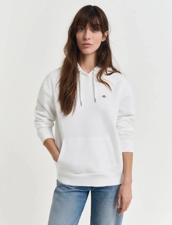 GANT Shield Hoodie - Cream - M