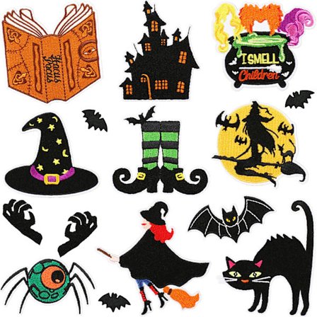 18 magiska strykjärnsbroderade märken för att sy på