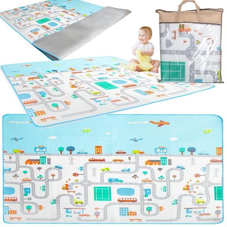 Blødt isolerende legemåtte 1,8x2m let at rengøre