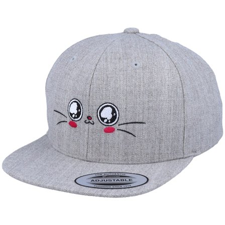 Kiddo Cap - Grey - snapback - Cap - Kids Cute Eyes Heather Grey Snapback - Hatstore