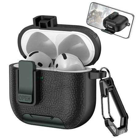 iPhone AirPods 3. generasjon, øretelefonetui, Bluetooth-øretelefonetui, svart+militærgrønn+mørk blå