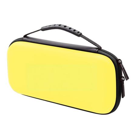 Bærbar opbevaringsboks (gul) til Nintendo Switch lite-modeller - Holdbar hard shell-spilopbevaringshåndtaske - Bærbar rejsetaske - PU-taske