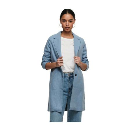 Only, Onlcarrie Bonded Coat Blauw, Dames, Maat:L,polyester