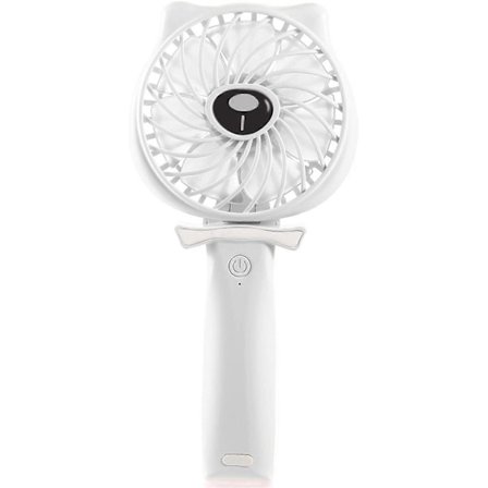 Mini Handhållen Fläkt 2600mAh Batteridriven Fläkt 3 Hastigheter Justerbar USB Uppladdningsbar Liten Bärbar Personlig Fläkt Vikbar Barnvagn 