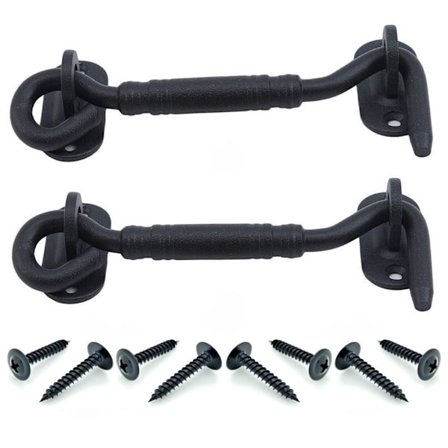 2 stk Krok og øyelås Dørlås Låvedørlås