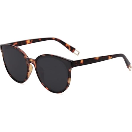 Oversized runde solbriller til kvinder og mænd