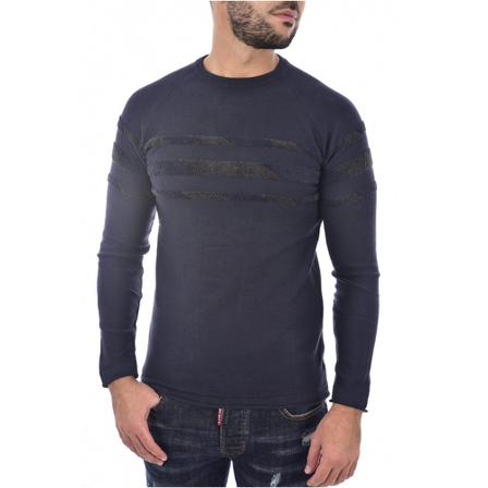 Goldenim paris, Fine Fantasy Pull 1133 Blauw, Heren, Maat:M