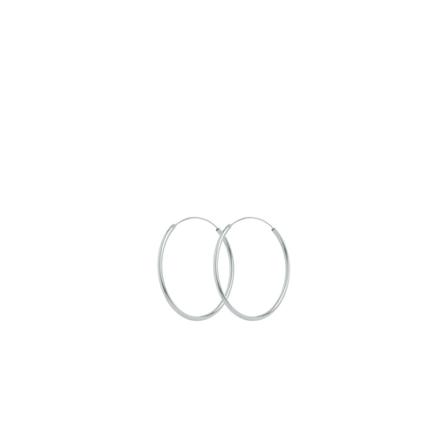 Pernille Corydon E-139 Mini Plain Hoops Earrings Grå, Dame Øreringe, Størrelse: ONE Size
