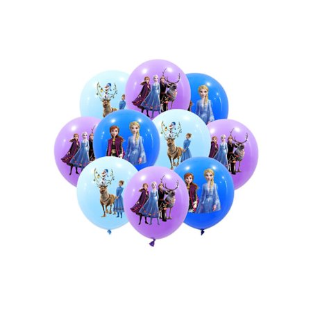 Nelisivuinen lateksipallo, 12 tuuman lateksipallo sarjakuva lasten syntymäpäiväjuhlan koriste (12 pakkausta)-3