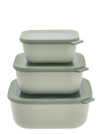 Mepal | Rekt. Skålesæt M.låg Cirqula Høj 3 Stk. | ONE SIZE