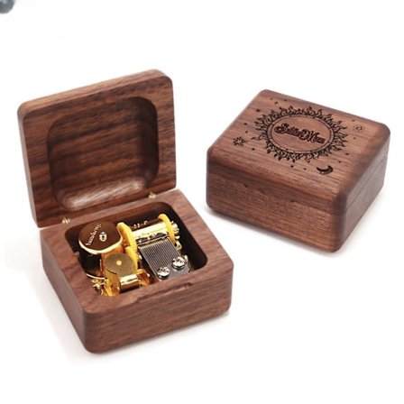 Harry Potter Music Box Retro Walnut Clockwork Music Box