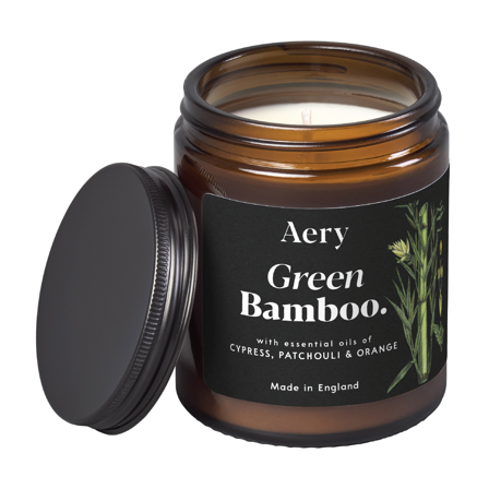 Aery Living Green Bamboo Jar Candle, 140 g