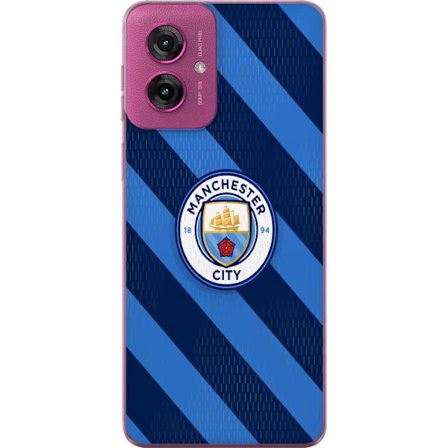 Kompatibelt Mobilskal till Motorola Motorola Moto G55 Paris Saint-Germain klubbmärke med Eiffeltorn, blå cirkulär logotyp med röd mittlinje och de