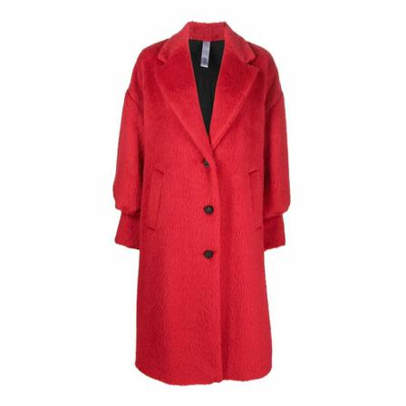 Hevo, Single-Breasted Coats Rood, Dames, Maat:S