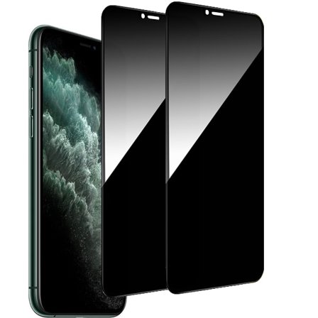 2-Pack iPhone Xs Max / 11 Pro Max Sekretessskärmskydd - Härdat Glas, Anti-Spy, Privacy Skärmskydd