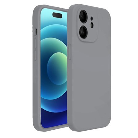 iPhone 12 Matt Grå Skal - Med Kameraskydd