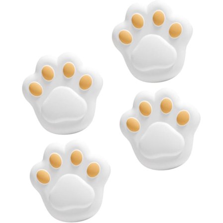 4 stk. katteklo-crash pad bordkantbeskytter anti-kollision hjørnebeskytter, hvid