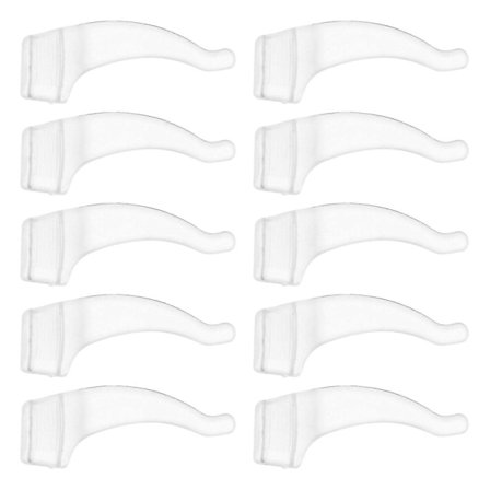 20 Par Briller Svarte Silikon Ørekroker Briller Øregrep Kroker Briller Stopper Komfort Brilleholder