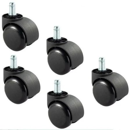 Erstatningshjul for IKEA kontorstoler 5-pakning 10mm x 22mm