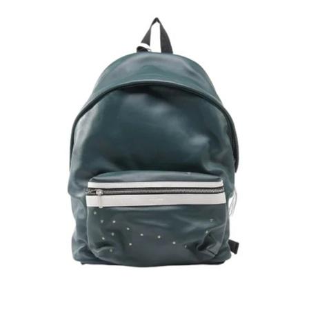 Saint Laurent Vintage, Pre-owned Backpacks Groen, Dames, Maat:ONE Size,leather