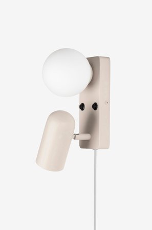 Globen Lighting - Vägglampa Doppio - Beige - Vägglampor - Från Homeroom