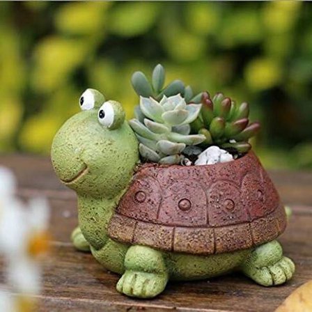 Blomsterpotter, søte tegneseriefigurer formet sukkulent vase