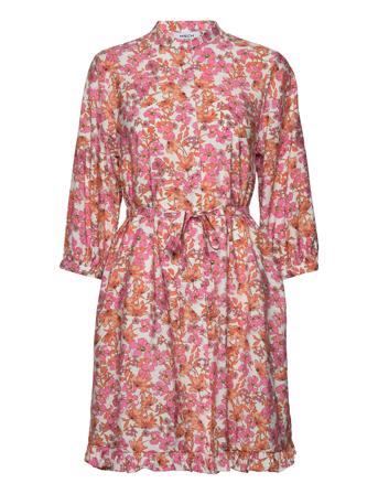 Mschadanaya Ladonna 3/4 Shirt Dress Aop MSCH Copenhagen Pink