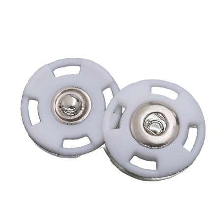 Gennemsigtige trykknapper - 25 mm, 10 stk.