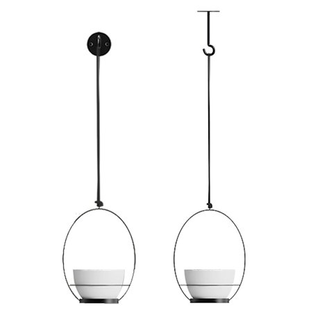 Hengende planteholder innendørs plantepotter kunstdekor Metall Moderne vegg- og takplanter Blomsterpotte Hold Planters Henger for hjemmedekor