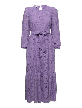 Slflilias Ls Ankle Lace Dress B Purple Selected Femme