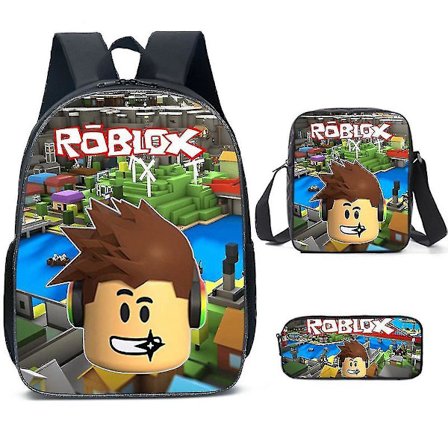 2023 Ny ankomst 3 stk./sæt Trendy Roblox Rygsæk Ox Taske Med Taske Blyantpose