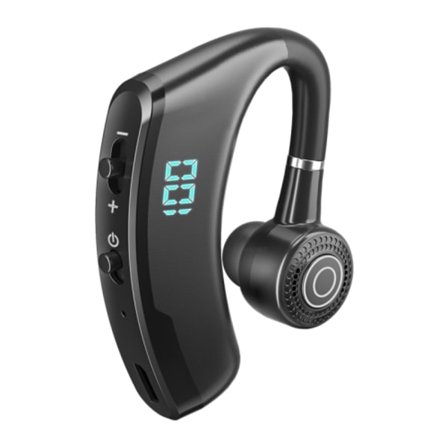 V9S Bluetooth-headset med brusreducerande hörlurar med LED-display
