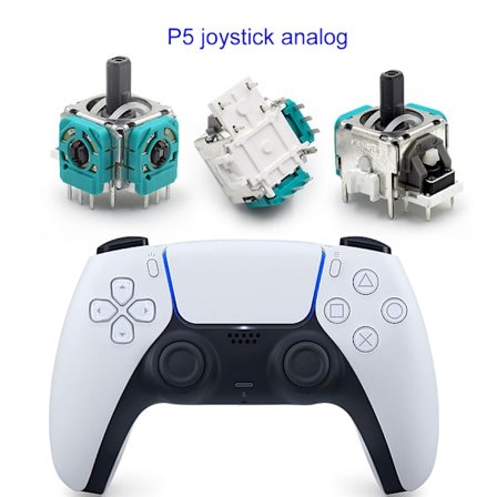 2 kpl PS5 ohjaimen vaihtotikkuja, ohjaimen joystick-tarvikkeet