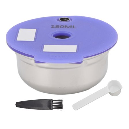 Återanvändbar Kaffefilterkopp Rostfri 180ml Effektiv Filtrering för Hem och Kontor