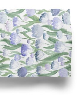 Kappe metervare med multibånd Ljuvligt Blå